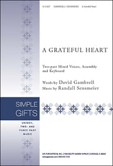 A Grateful Heart Two-Part Mixed choral sheet music cover